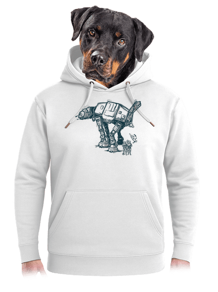 AT-AT unisex mikina premium Snowwhite