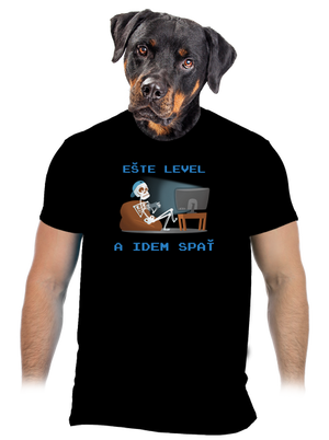 Ešte level pánske tričko Black