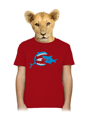 Rybky detské tričko Red