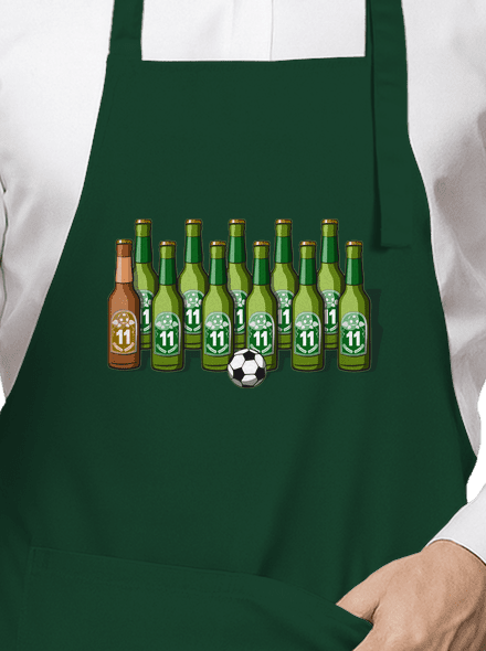 Futbalová jedenástka zástera Bottle Green