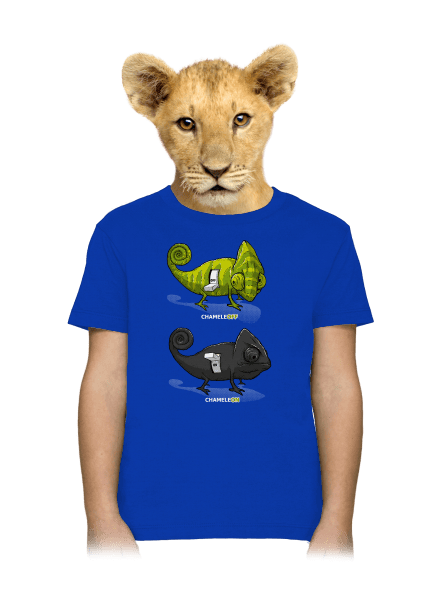 Zapnuté vypnuté detské tričko Royal Blue