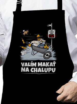 Valím na chalupu zástera Black