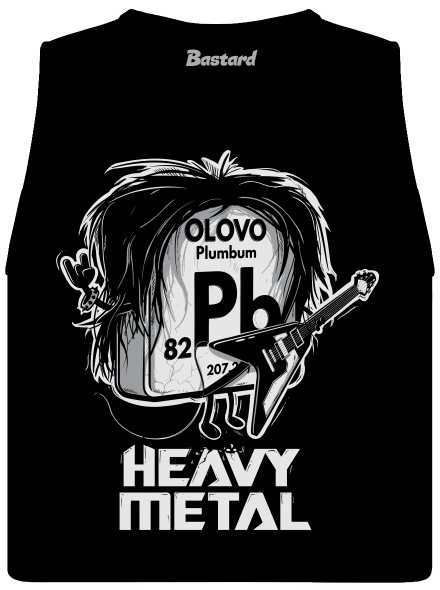 Heavy Metal dámske tielko voľné Black