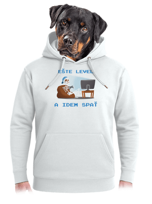 Ešte level unisex mikina premium Snowwhite