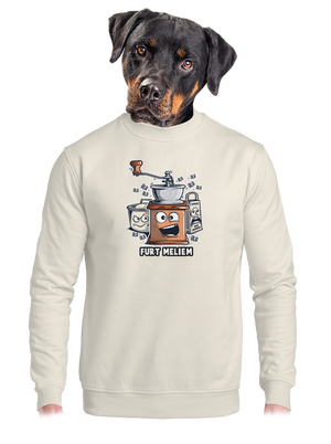 Mlynček unisex mikina bez kapucne Off White