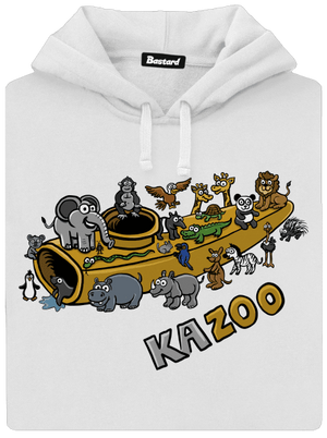 KaZoo dámska mikina klokanka White