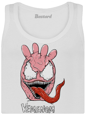 Vemenom dámske tielko klasické White