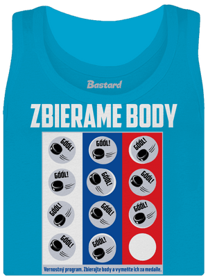 Zbierame body - hokej dámske tielko klasické Blue Atol