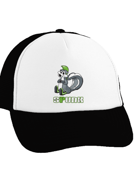 Spunk šiltovka truckerka Black cap