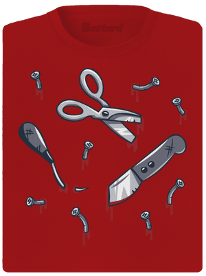 Halloween náradie dámske športové tričko Red Mal