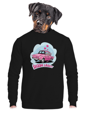 unisex mikina bez kapucne