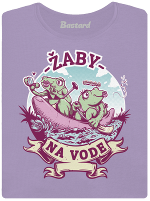 Žaby na vode dámske tričko s lemom Lavender