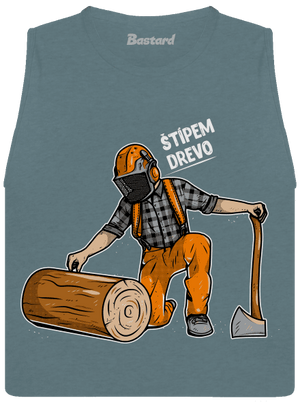 Drevorubač dámske tielko voľné Heather Deep Teal