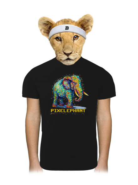 Pixelephant detské športové tričko Black