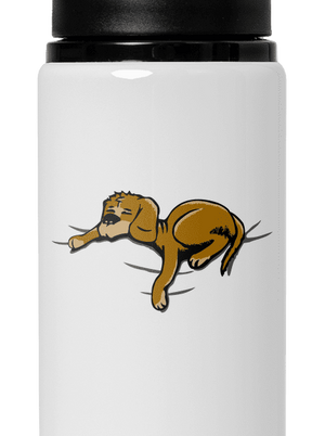 Spiaci pes flaša na vodu White