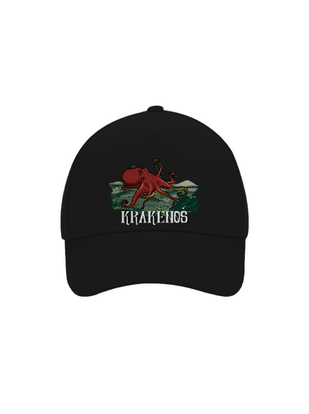Krakenoš šiltovka baseballka Black