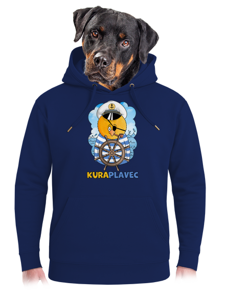 Kuraplavec unisex mikina premium Navy
