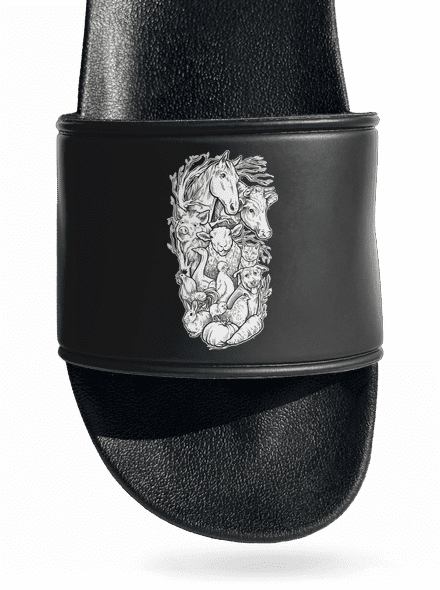 Pastvina šľapky Black