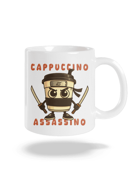 Cappuccino Assasino – Italian Brainrot klasický hrnček White