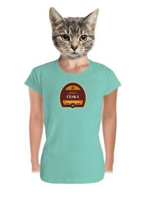 Pivná etiketa dámske tričko prémium Mint Mal