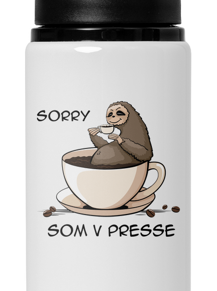 V presse flaša na vodu White