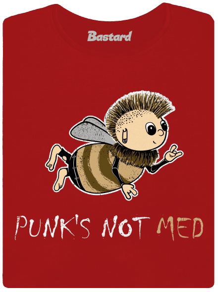 Punks Not Med dámske tričko prémium Red Mal