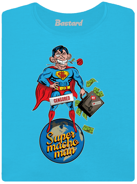 Supermachoman dámske tričko Blue Atol