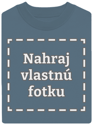 Vlastná potlač unisex mikina bez kapucne Nordic Blue