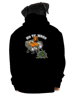 Wago svorka pánska mikina na zips Black