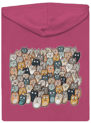 Nájdi čerta dámska mikina na zips Magenta