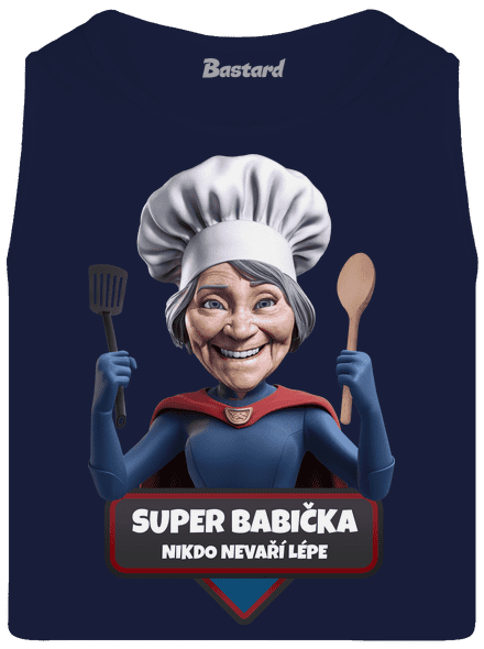 Super babička pánske tielko French Navy