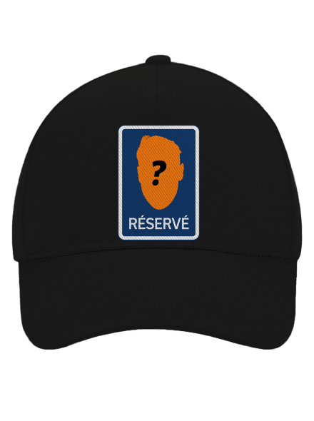 Značka réservé šiltovka baseballka Black