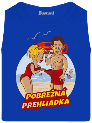 Pobrežná prehliadka pánske tielko Royal Blue