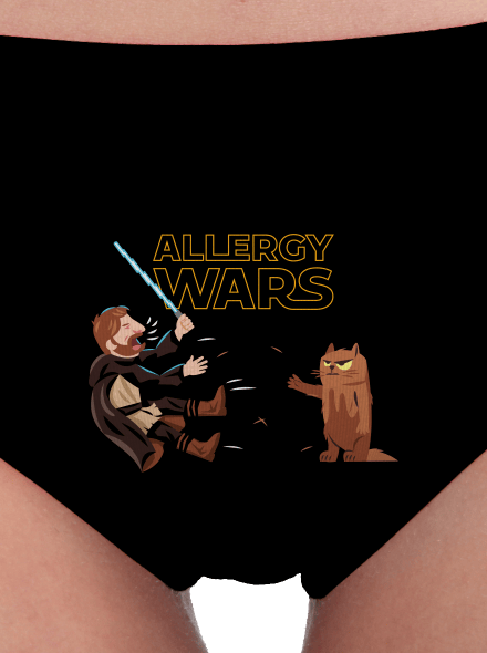 Allergy Wars dámske nohavičky Black