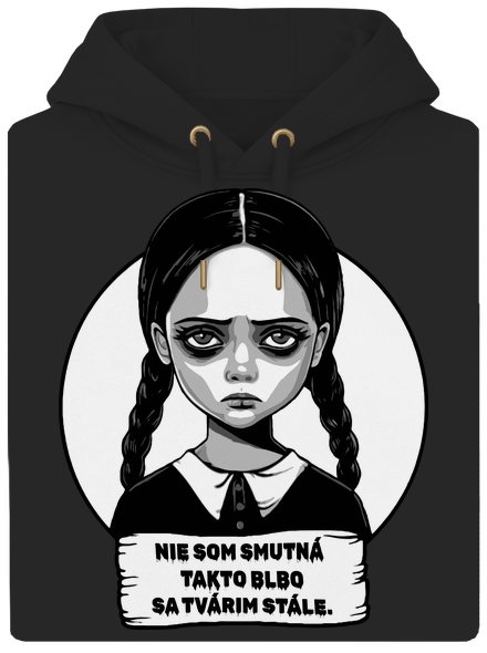 Nie som smutná unisex mikina premium Dark Black