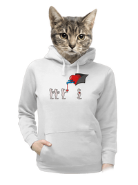 dámska mikina klokanka