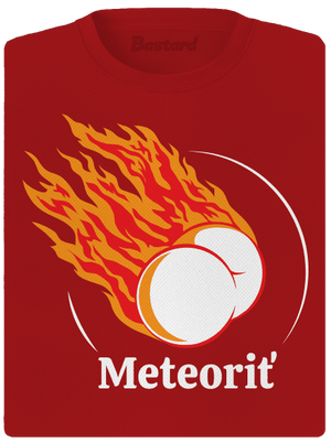 Meteoriť dámske športové tričko Red Mal