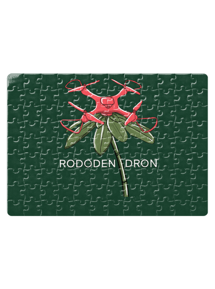 Rododendron puzzle White