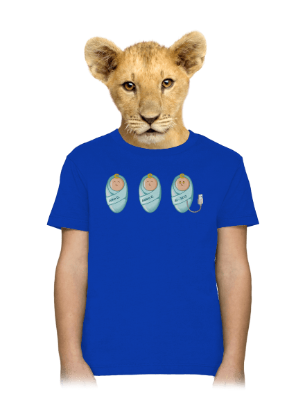 AI baby detské tričko Royal Blue