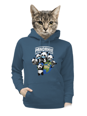 Pandamie dámska mikina klokanka Denim