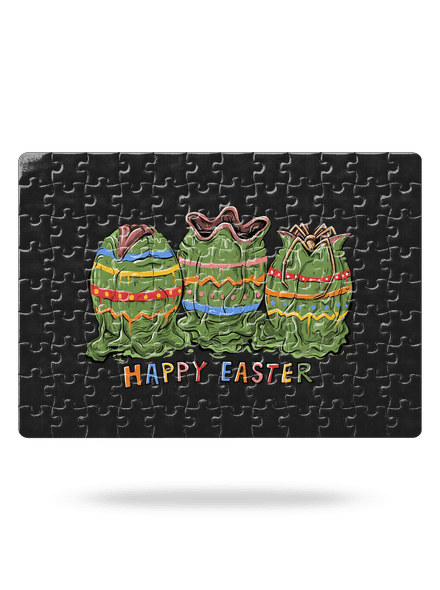 Happy Easter puzzle White