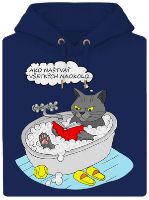 Ako všetkých naštvať unisex mikina premium Navy