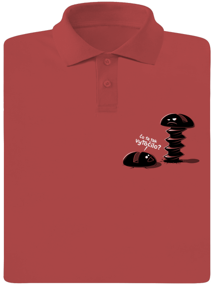 Vytočený pánska polokošeľa Burgundy