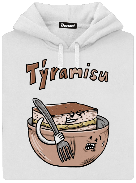 Týramisu dámska mikina klokanka White