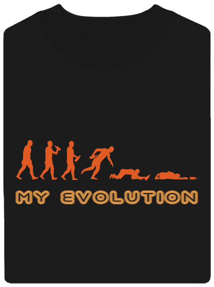 My evolution unisex mikina bez kapucne Black