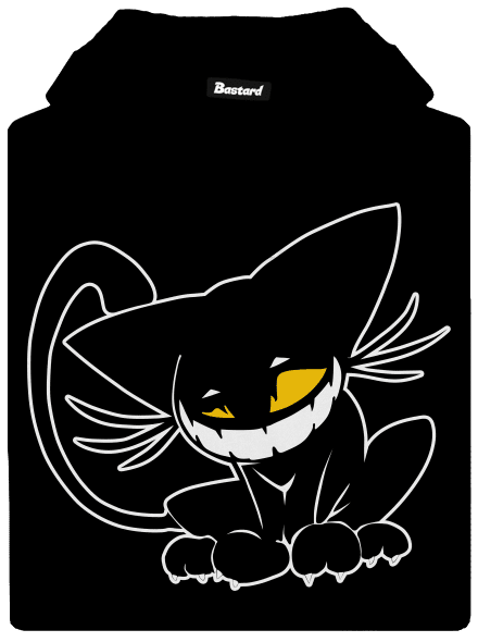 Evil cat pánska mikina klokanka Black