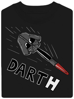 Dart(h) unisex mikina bez kapucne Black