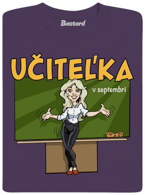 Učitel'ka v septembri pánske tričko Urban Purple