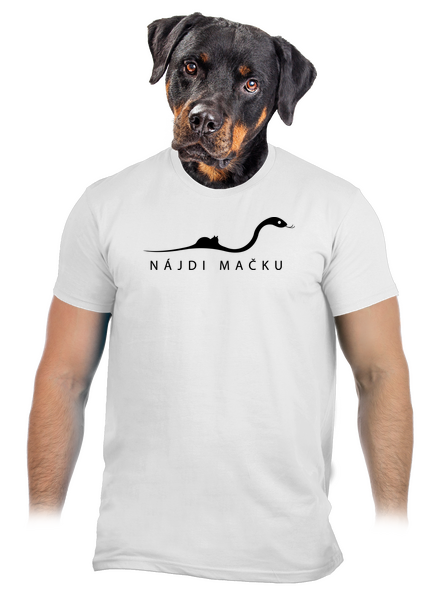 Nájdi mačku pánske tričko White