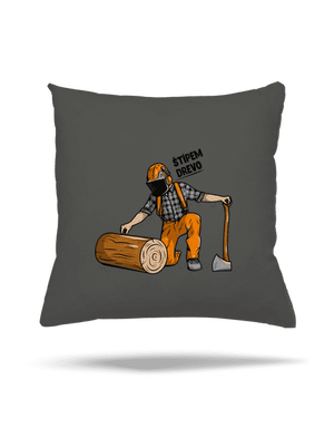 Drevorubač vankúš Gray Pol